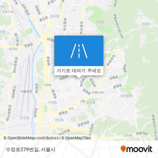 수정로279번길 지도