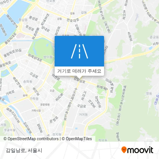 감일남로 지도