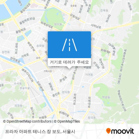 프라자 아파트 테니스 장 보도 지도