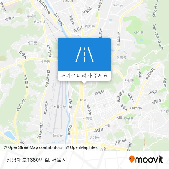 성남대로1380번길 지도