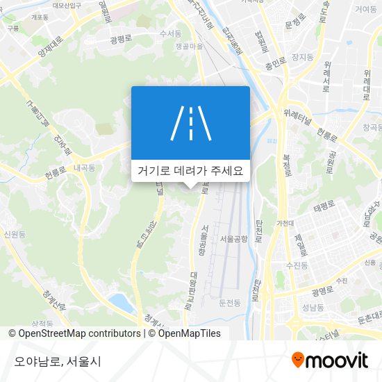 오야남로 지도