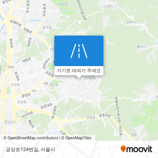 금상로124번길 지도