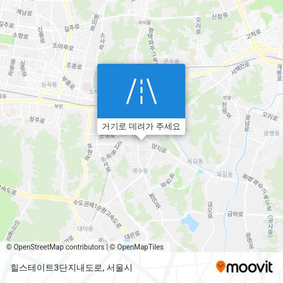 힐스테이트3단지내도로 지도