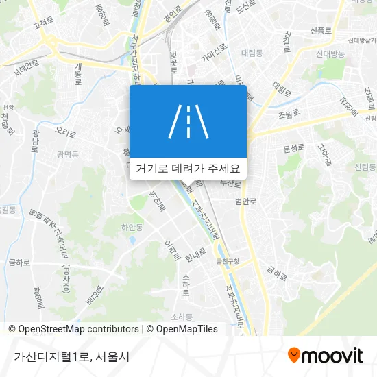가산디지털1로 지도