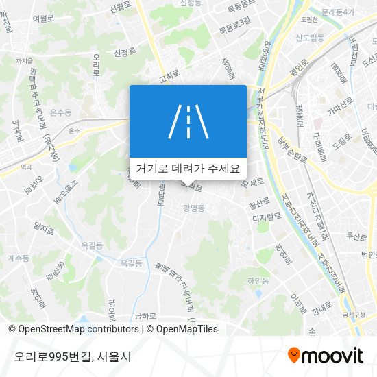 오리로995번길 지도