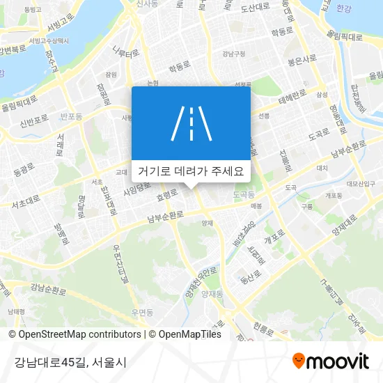 강남대로45길 지도
