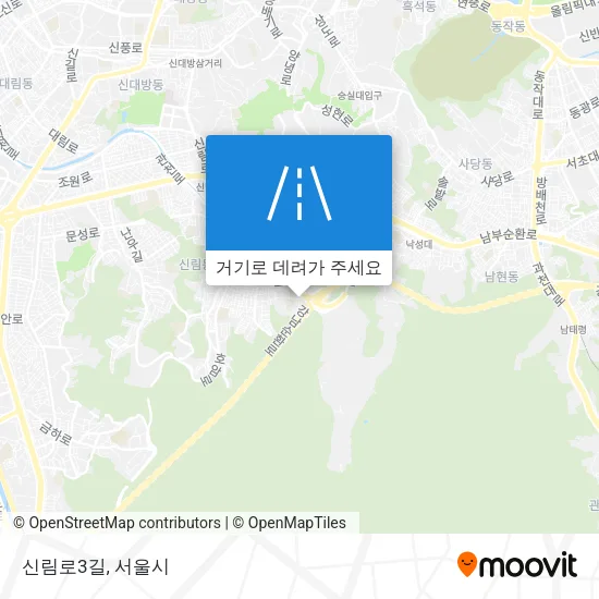 신림로3길 지도