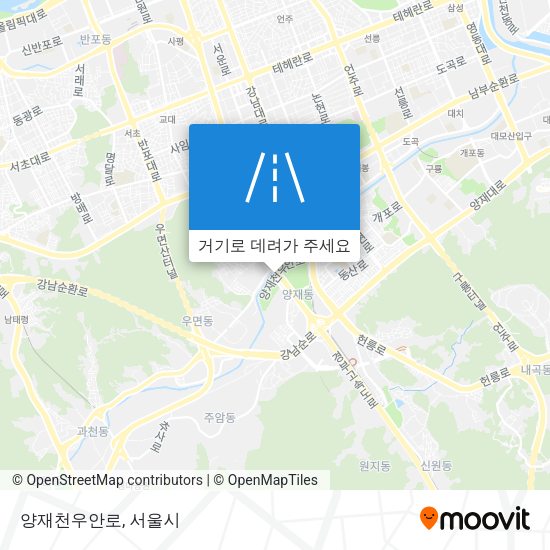 양재천우안로 지도