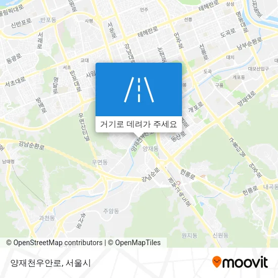 양재천우안로 지도