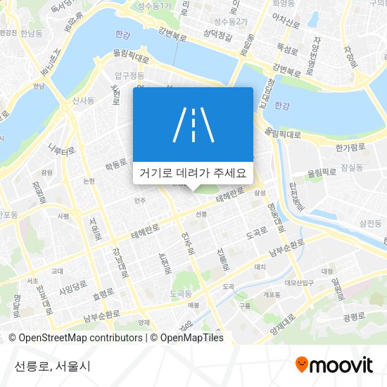 선릉로 지도