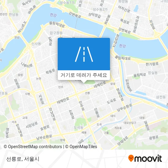 선릉로 지도