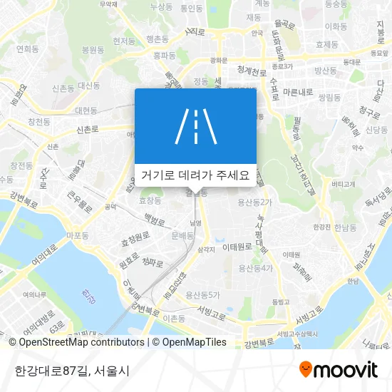 한강대로87길 지도