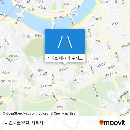 서초대로23길 지도