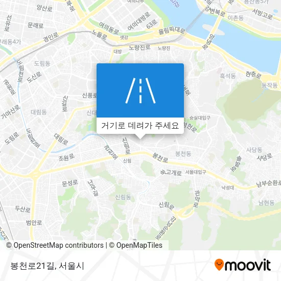 봉천로21길 지도