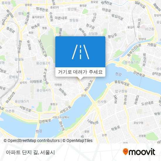 아파트 단지 길 지도