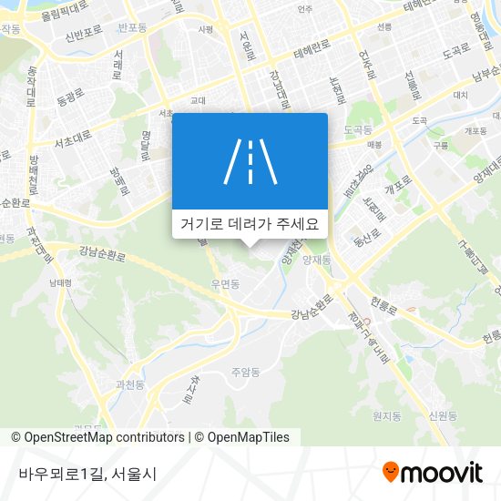바우뫼로1길 지도
