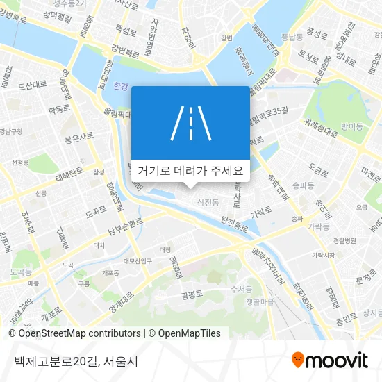 백제고분로20길 지도