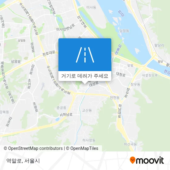역말로 지도