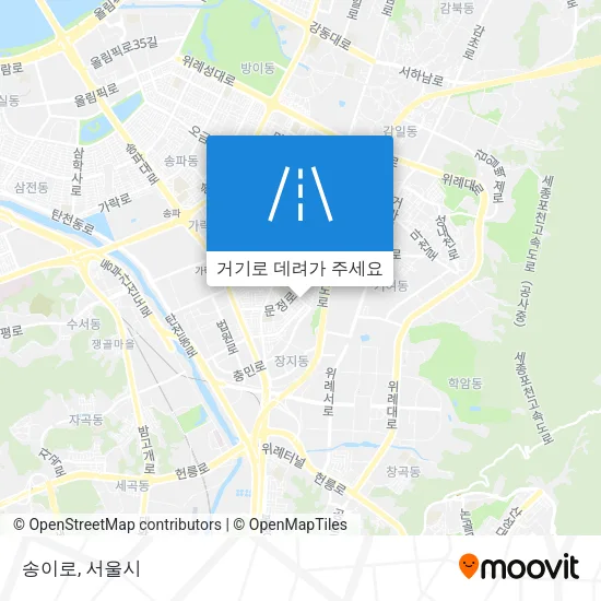 송이로 지도