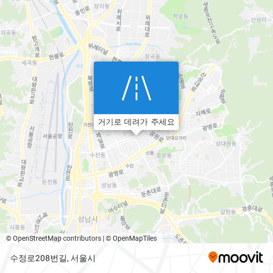 수정로208번길 지도