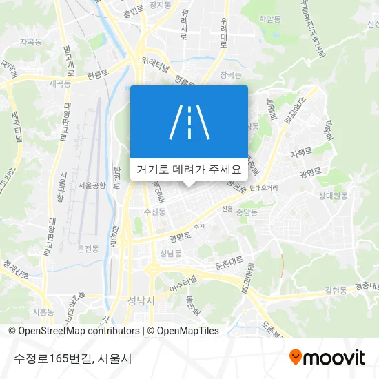 수정로165번길 지도