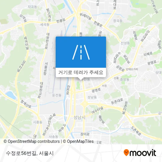 수정로56번길 지도
