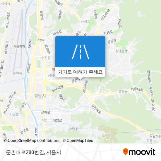 둔촌대로280번길 지도