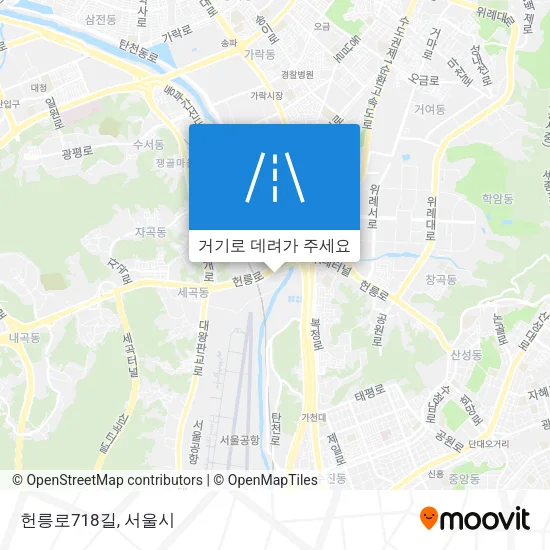 헌릉로718길 지도