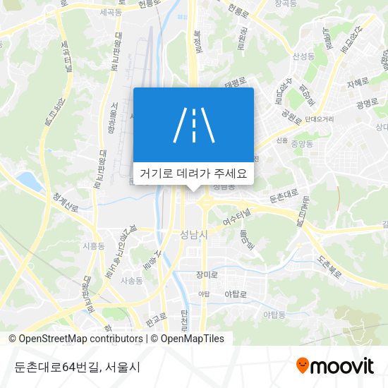 둔촌대로64번길 지도