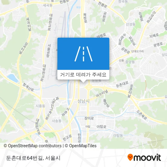 둔촌대로64번길 지도