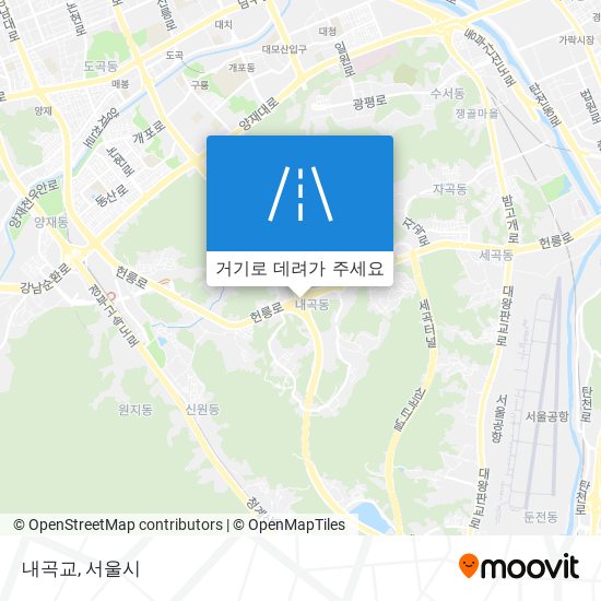 내곡교 지도