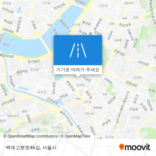 백제고분로46길 지도