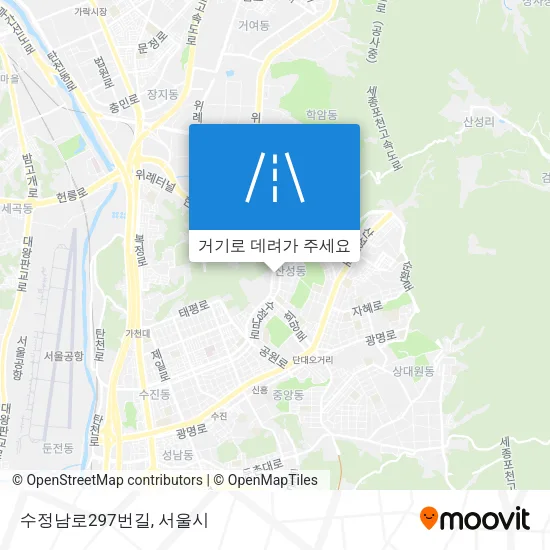 수정남로297번길 지도