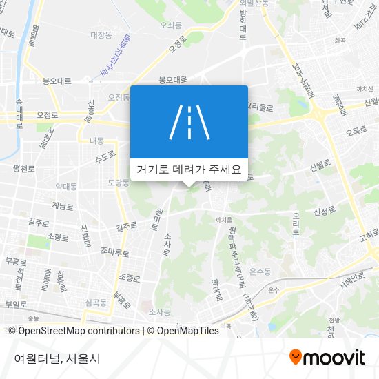 여월터널 지도