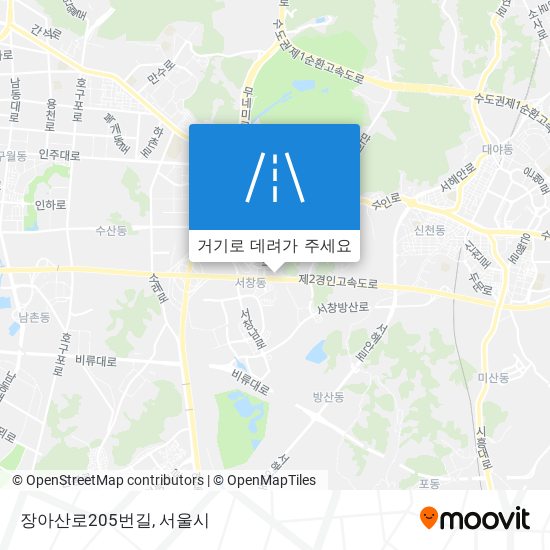 장아산로205번길 지도