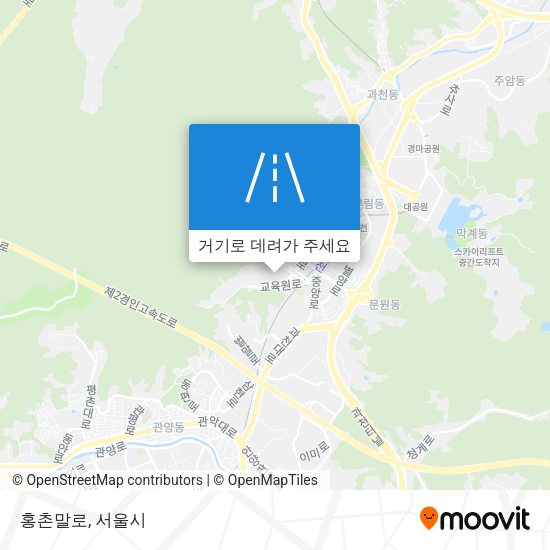 홍촌말로 지도