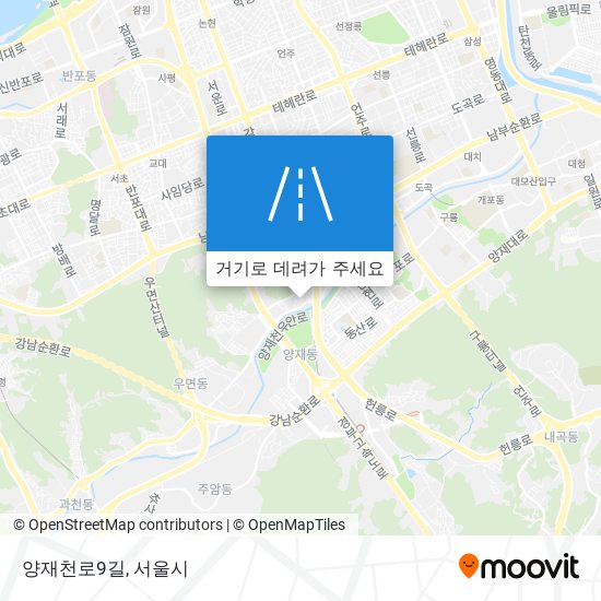 양재천로9길 지도