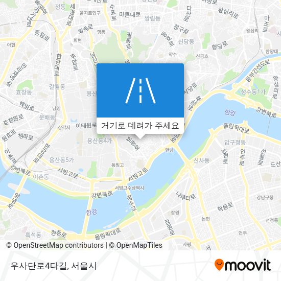 우사단로4다길 지도