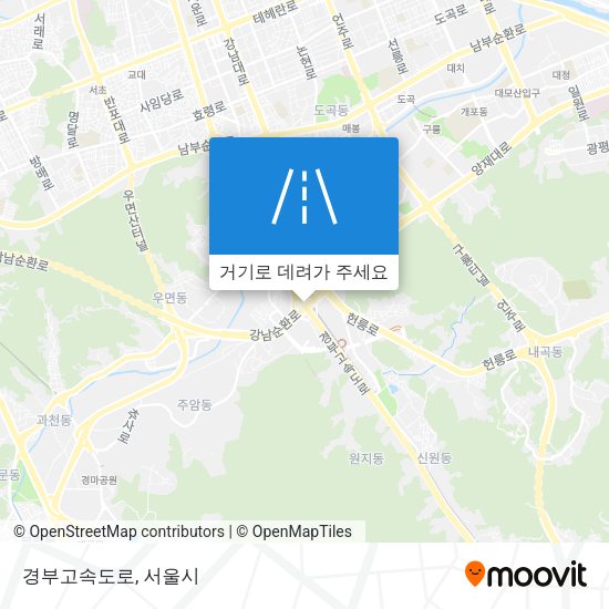 경부고속도로 지도