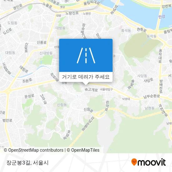 장군봉3길 지도
