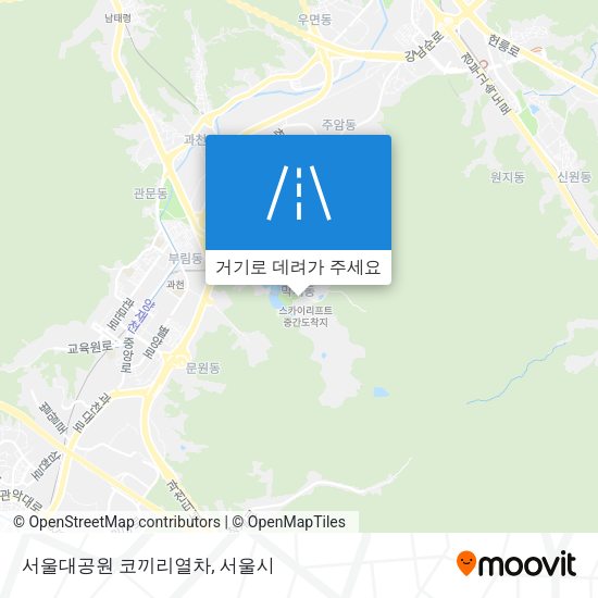 서울대공원 코끼리열차 지도