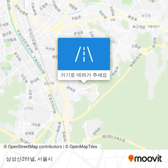 삼성산2터널 지도