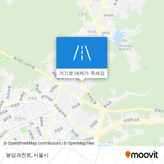 봉담과천로 지도