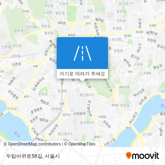 두텁바위로58길 지도