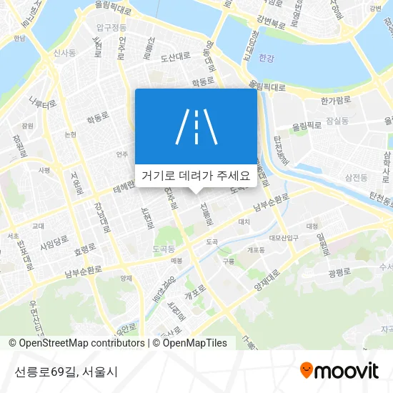 선릉로69길 지도