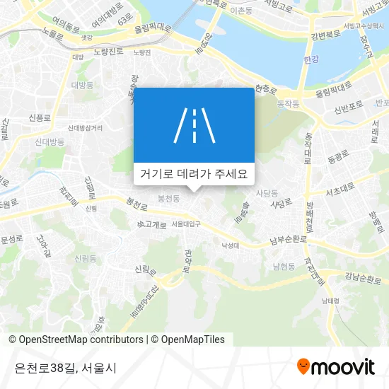 은천로38길 지도