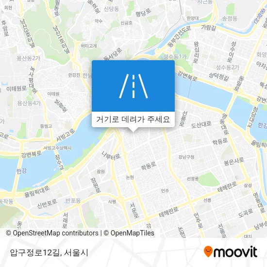 압구정로12길 지도