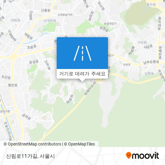 신림로11가길 지도