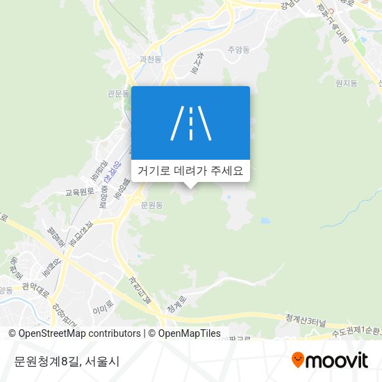 문원청계8길 지도