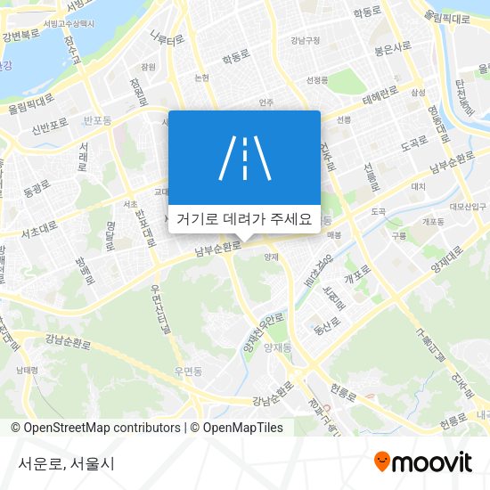 서운로 지도